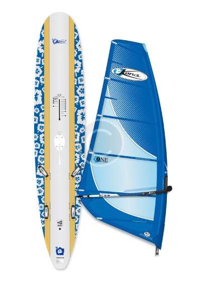 Blue Windsurfing Board