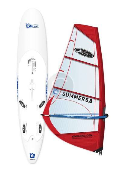 White Windsurfing Board